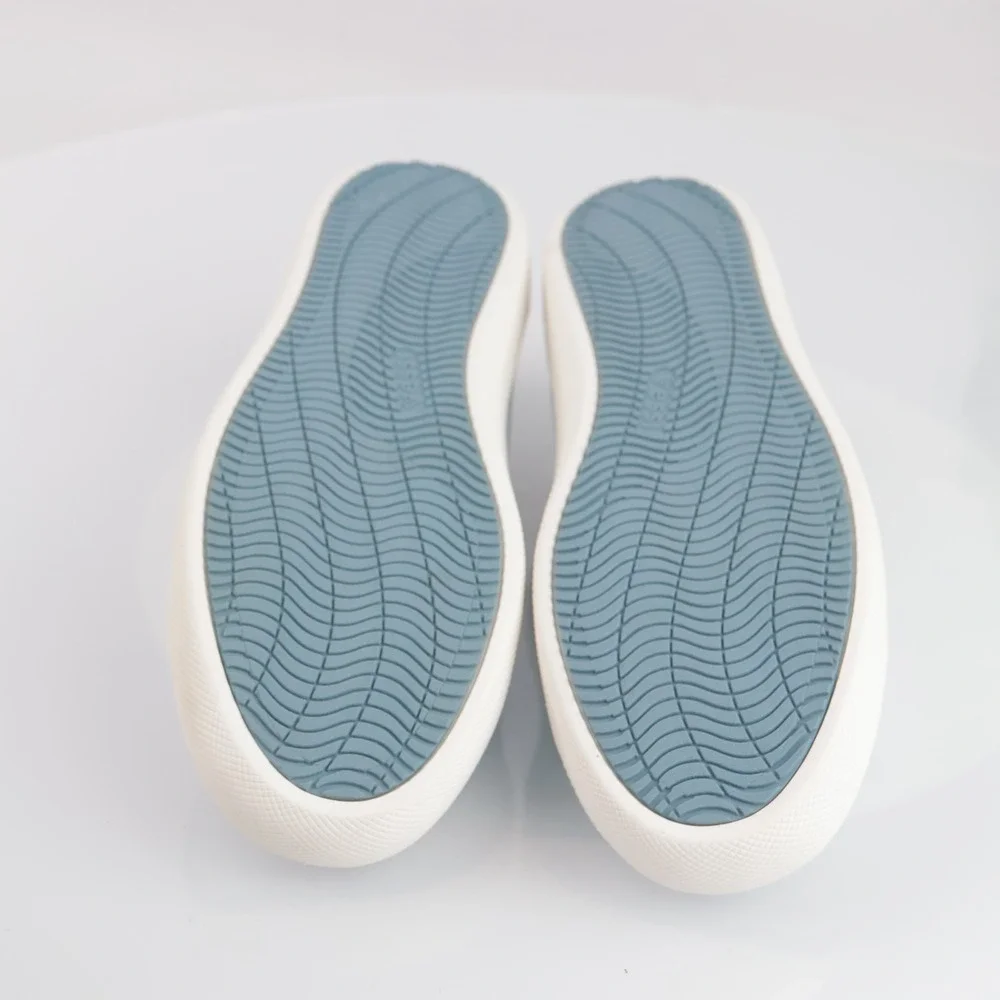 Vessi Mens Boardwalk Slip-On Shoe Size 12 Waterproof Blue Knit Comfort Sneakers